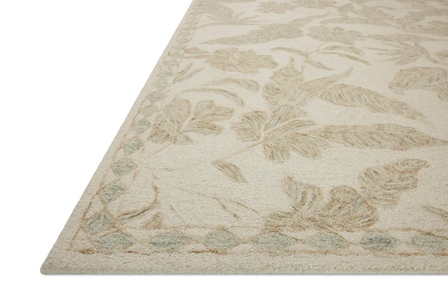 Loloi Lenore LNO-01 Ivory / Multi Rug - rug corner