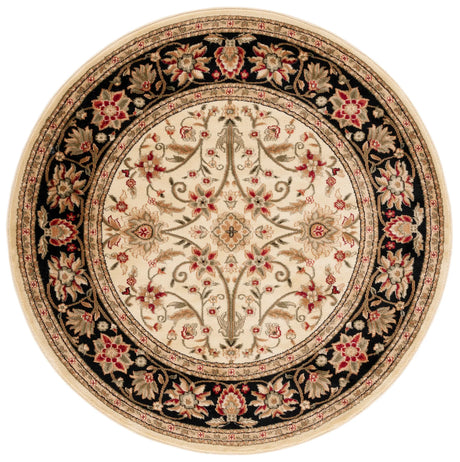 Safavieh Lyndhurst 5'-3" x 5'-3" Rug in Ivory / Black