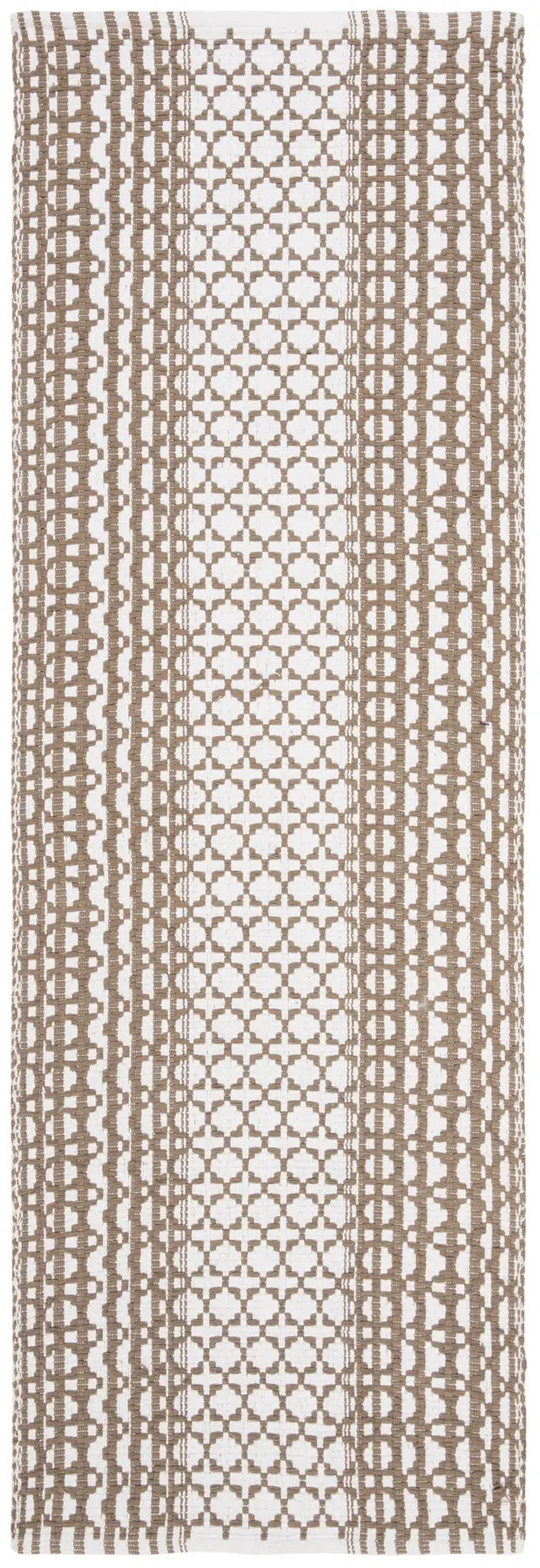 Safavieh Montauk 2'-3" x 7'-0" Rug in Taupe / Ivory