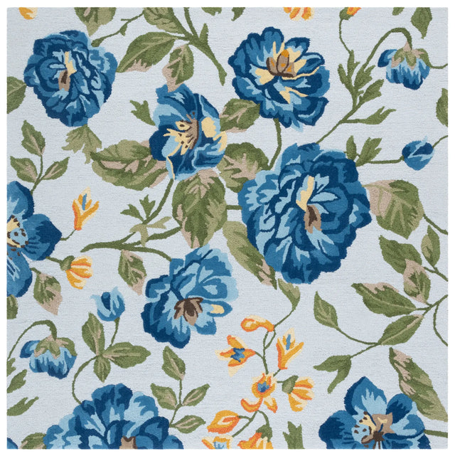 Safavieh Jardin 6'-0" x 6'-0" Rug in Light Grey / Blue
