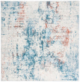 Safavieh Tulum 6'-7" x 6'-7" Rug in Ivory / Dark Blue