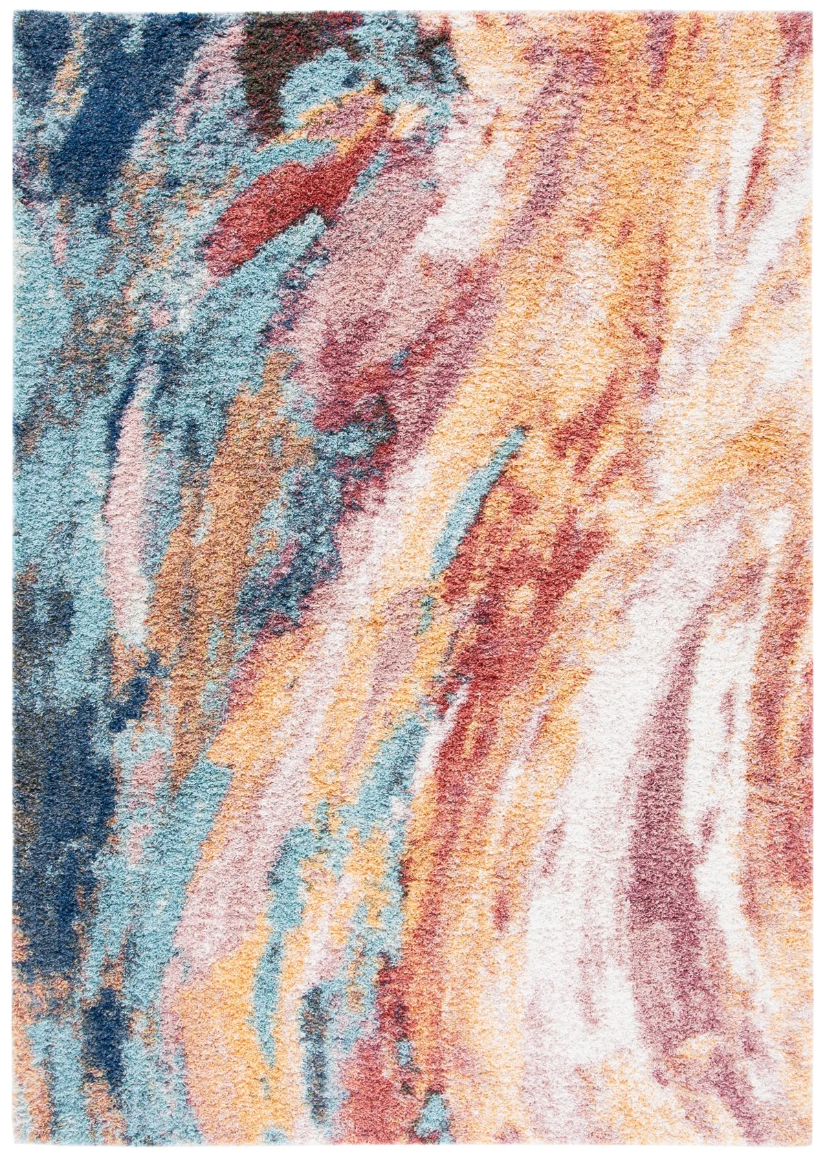 Safavieh Calista 4'-5" x 6'-5" Rug in Gold / Aqua
