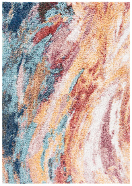 Safavieh Calista 4'-5" x 6'-5" Rug in Gold / Aqua