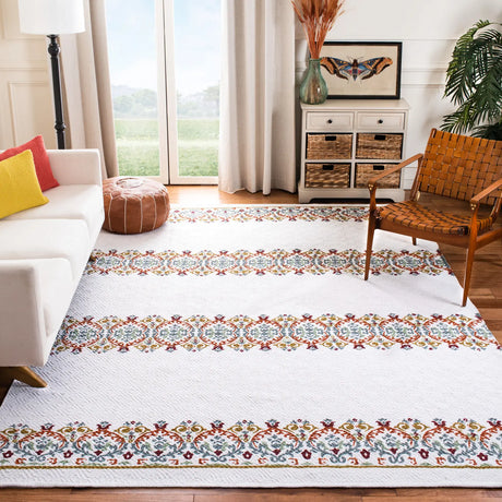 Safavieh Cedar Brook 8'-0" x 10'-0" Rug in Ivory / Orange