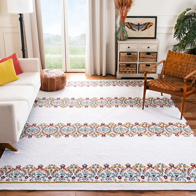 Safavieh Cedar Brook 8'-0" x 10'-0" Rug in Ivory / Orange