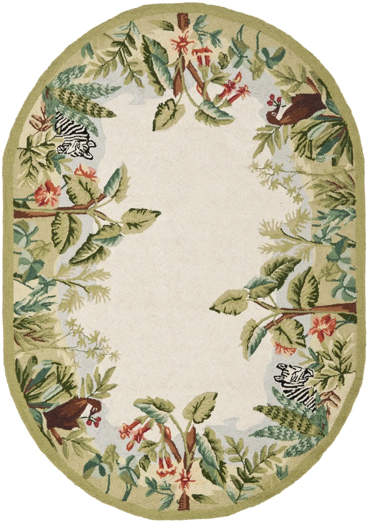 Safavieh Chelsea 4'-6" x 6'-6" Rug in Beige / Green