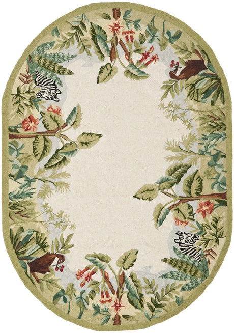 Safavieh Chelsea 4'-6" x 6'-6" Rug in Beige / Green
