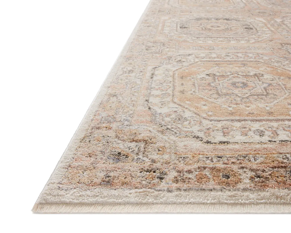 Loloi Sonnet Snn-06 Apricot/Multi Rug - rug corner