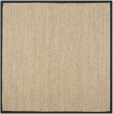 Safavieh Natural Fiber 6'-0" x 6'-0" Rug in Natural / Black