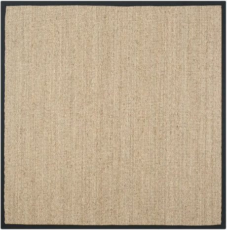 Safavieh Natural Fiber 6'-0" x 6'-0" Rug in Natural / Black