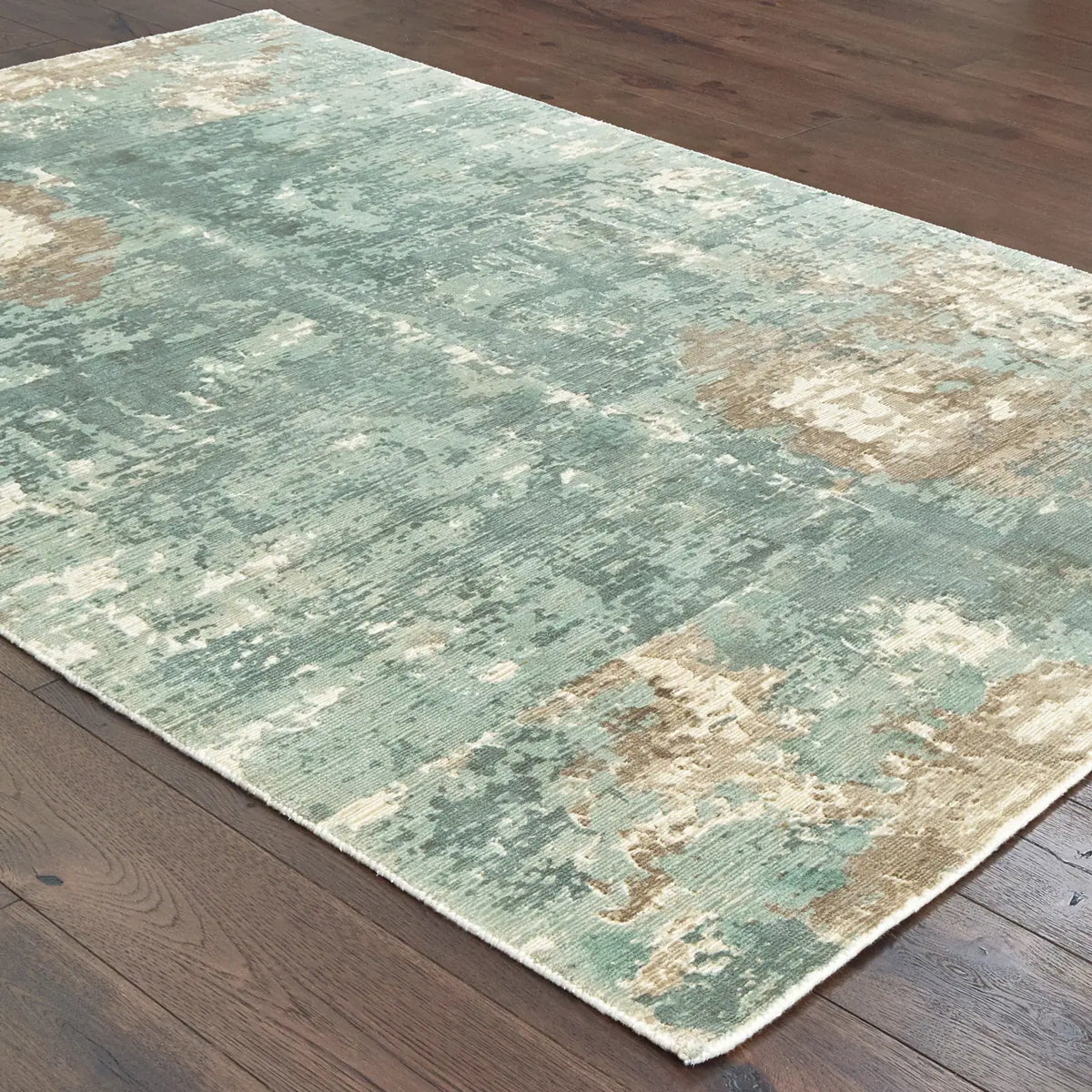 Oriental Weavers Sphinx Formations 70005 Blue / Grey Rugs - angle detail