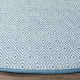 Safavieh Montauk 6'-0" x 6'-0" Rug in Ivory / Light Blue