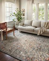 Loloi Saban Sab-02 Blue/Spice Rugs - room scene 1