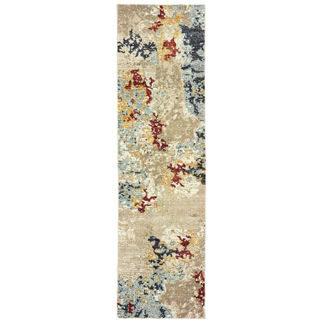 Oriental Weavers Sphinx Evolution 8043K Beige/Blue Rugs - runner