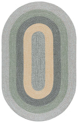 Safavieh Braided 5'-0" x 8'-0" Rug in Grey / Green