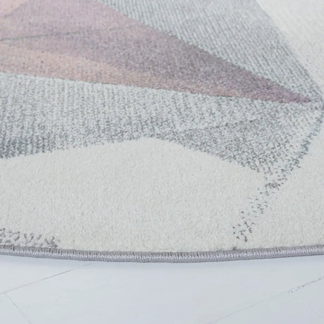 Safavieh Porcello 6'-7" x 6'-7" Rug in Ivory / Pink