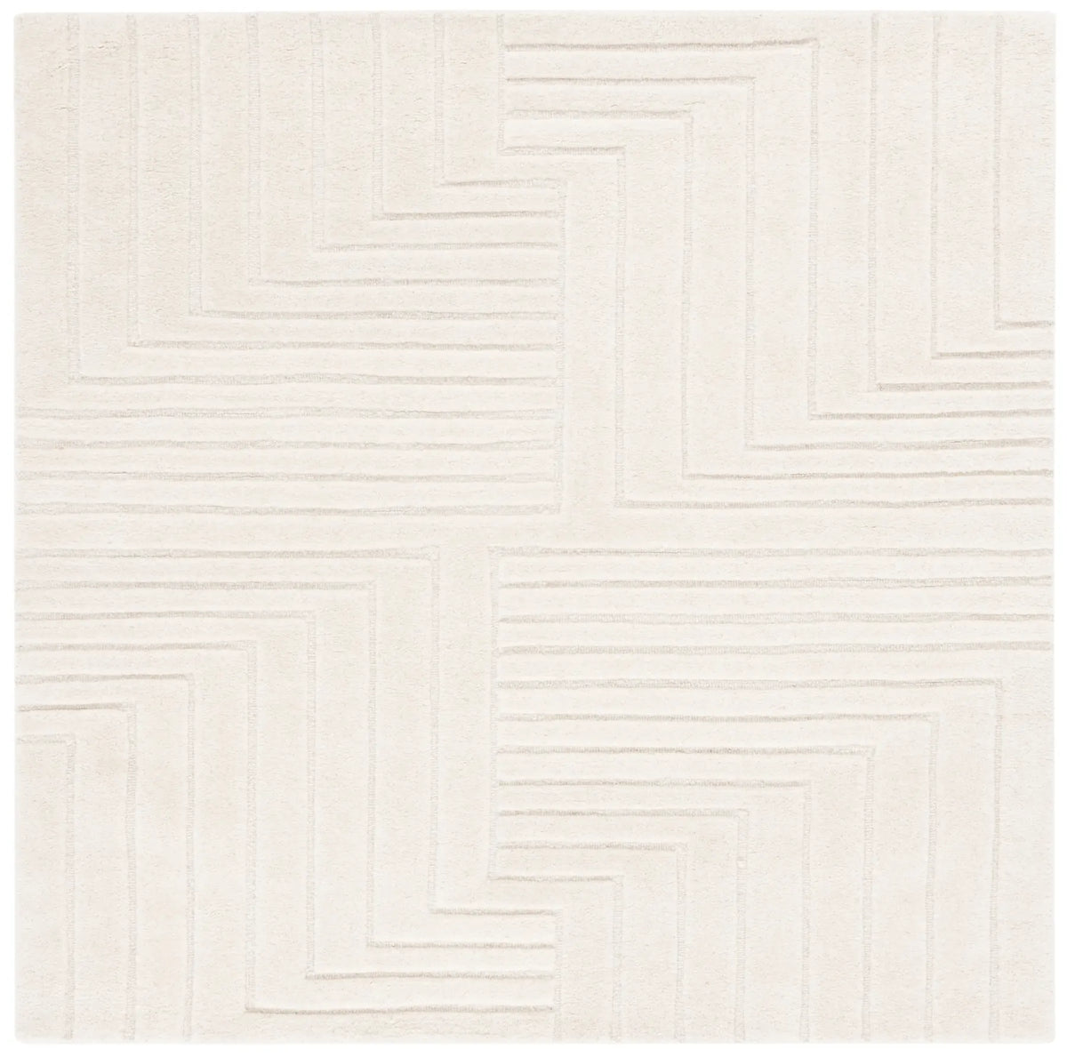 Safavieh Ebony 6'-0" x 6'-0" Rug in Ivory