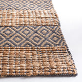 Safavieh Natural Fiber 4'-0" x 6'-0" Rug in Charcoal / Natural