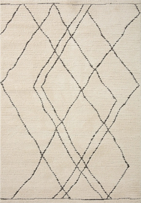 Loloi Fabian Fab-02 Ivory/Charcoal Rug - main flat