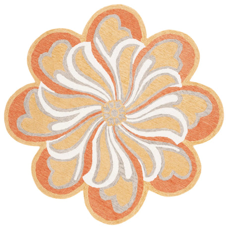 Safavieh Novelty 5'-0" x 5'-0" Rug in Rust / Gold