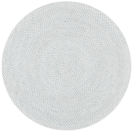 Safavieh Braided 5'-0" x 5'-0" Rug in Silver / Ivory