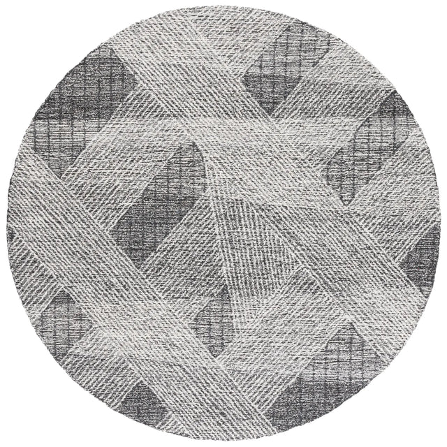 Safavieh Abstract 6'-0" x 6'-0" Rug in Ivory / Charcoal