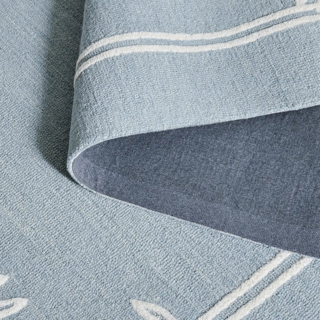 Safavieh Martha Stewart 4'-0" x 6'-0" Rug in Light Blue / Ivory