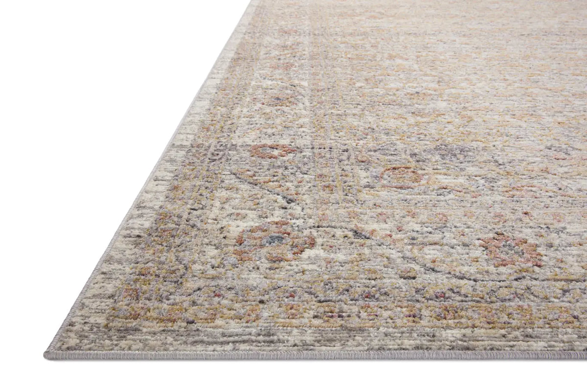 Loloi Indra Ina-01 Stone/Multi Rug - rug corner