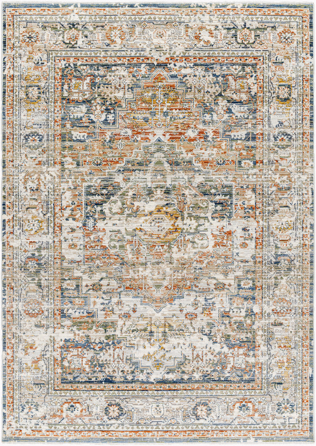 Surya Edmonton Edo-2301 Pale Slate, Light Grey, Khaki, Metallic - Silver, Sage, Pewter Rug.