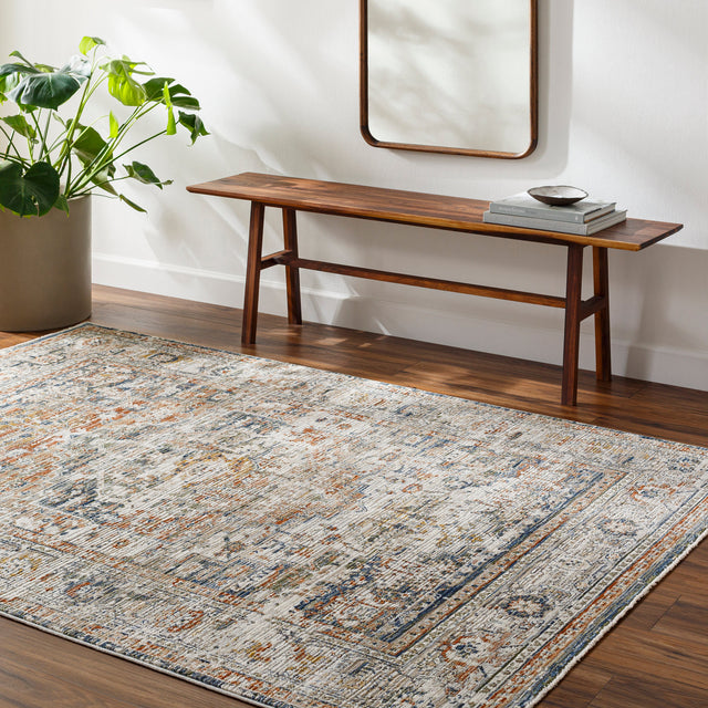 Surya Edmonton Edo-2301 Pale Slate, Light Grey, Khaki, Metallic - Silver, Sage, Pewter Rug.