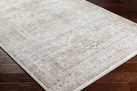 Surya Edmonton Edo-2303 Pale Slate, Light Grey, Light Silver, Metallic - Silver Rug.