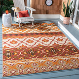 Safavieh Veranda 4'-0" x 5'-7" Rug in Red / Beige
