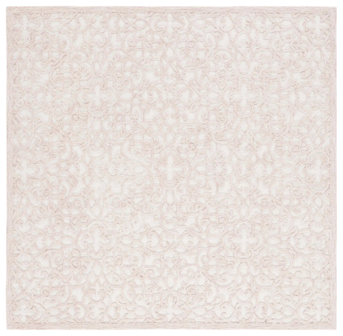 Safavieh Trace 6'-0" x 6'-0" Rug in Ivory / Pink