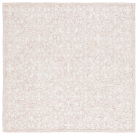 Safavieh Trace 6'-0" x 6'-0" Rug in Ivory / Pink