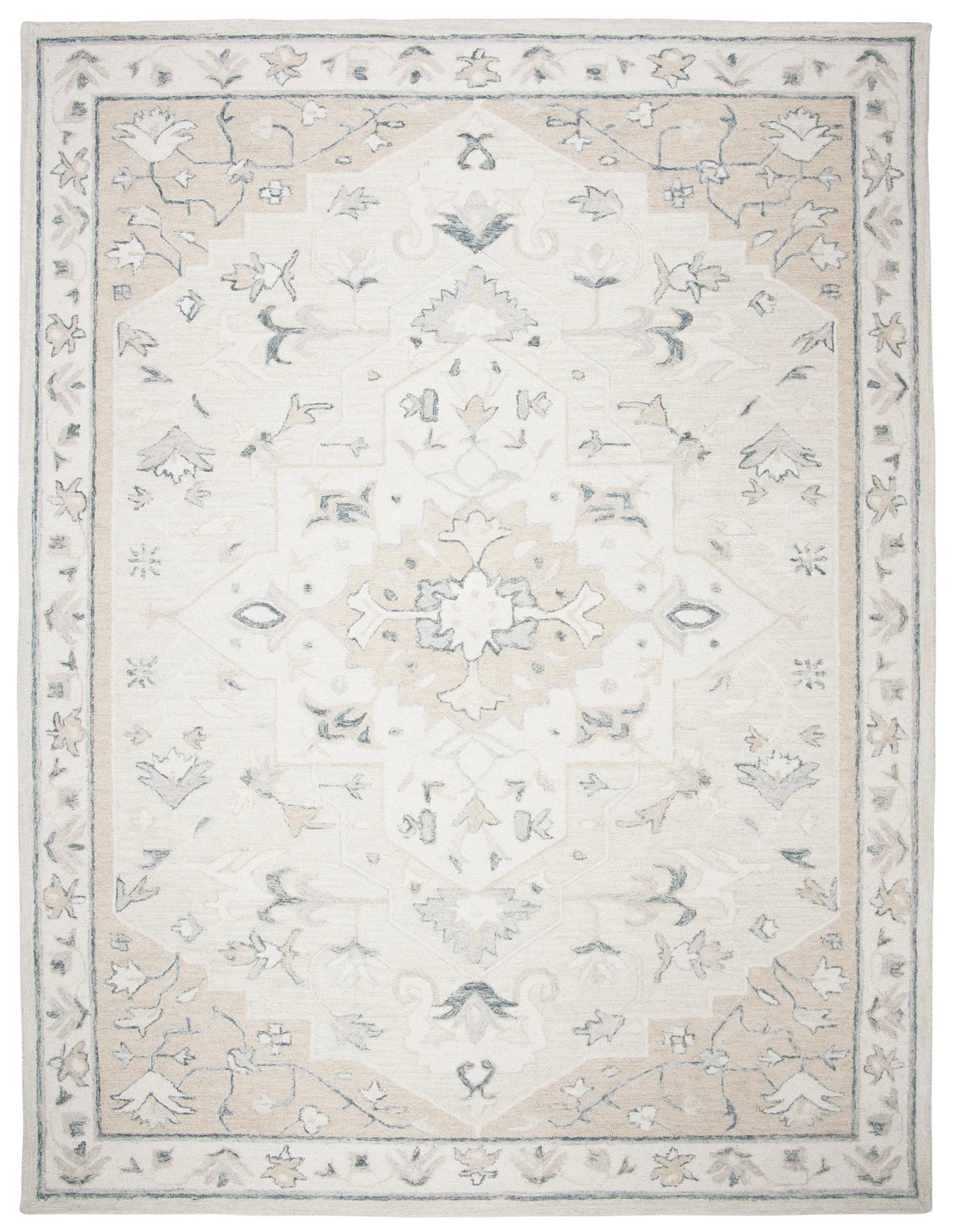 Safavieh Micro-Loop 10'-0" x 14'-0" Rug in Beige / Ivory