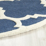 Safavieh Cambridge 6'-0" x 6'-0" Rug in Navy / Ivory