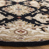 Safavieh Heritage 6'-0" x 6'-0" Rug in Black / Ivory