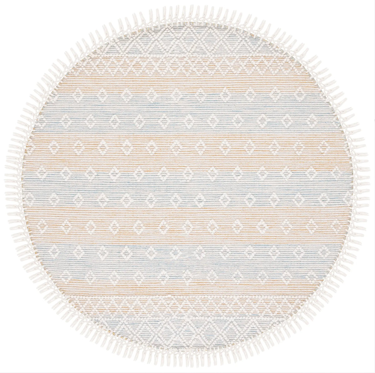 Safavieh Vermont 6'-0" x 6'-0" Rug in Light Blue / Yellow