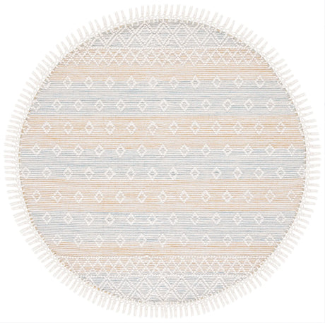 Safavieh Vermont 6'-0" x 6'-0" Rug in Light Blue / Yellow