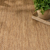 Nourison Horizon Indoor/Outdoor HOZ02 Natural Contemporary Area Rugs