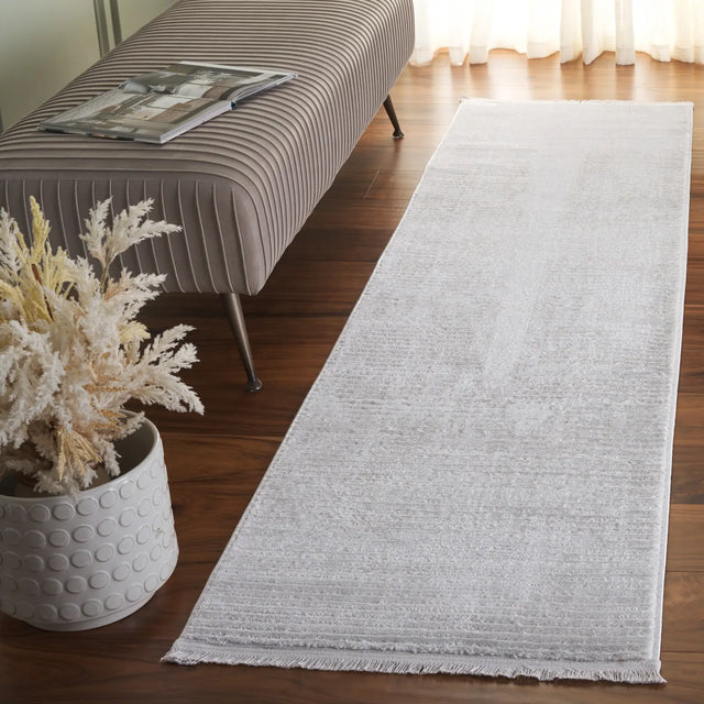 Safavieh Whisper 2'-2" x 8'-0" Rug in Grey / Ivory