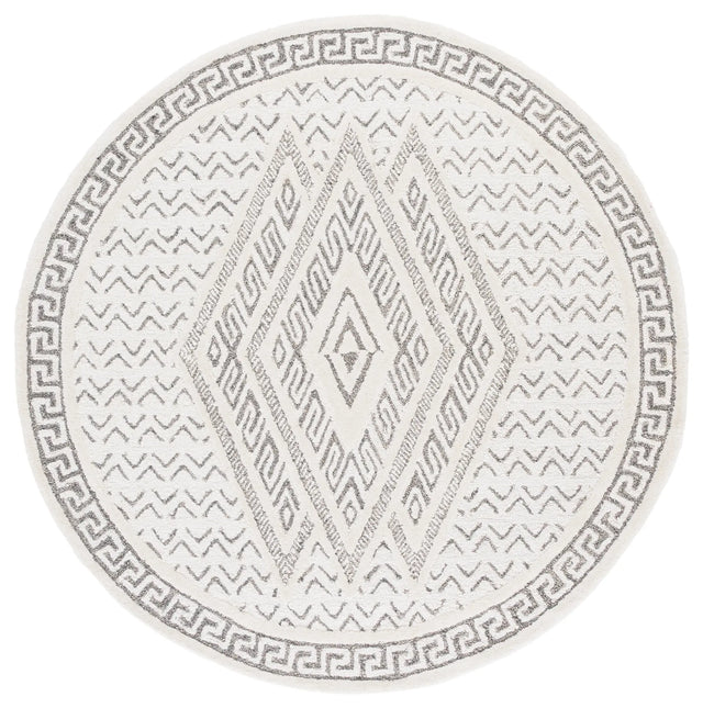 Safavieh Mykonos 6'-0" x 6'-0" Rug in Ivory / Grey