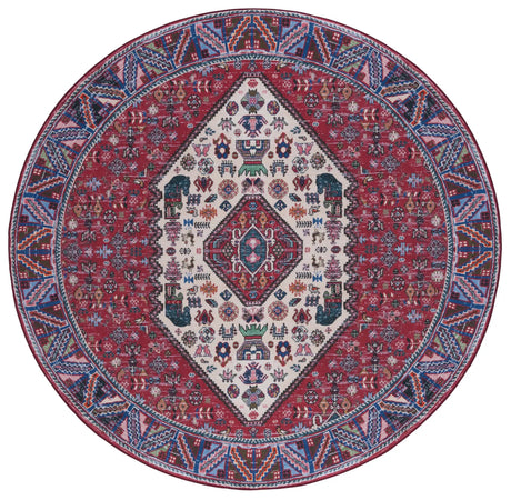 Safavieh Tucson 6'-0" x 6'-0" Rug in Beige / Rust
