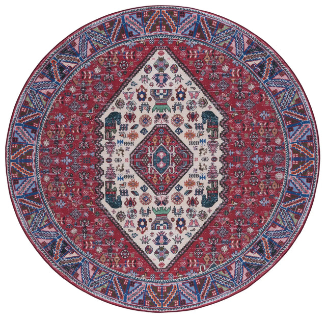 Safavieh Tucson 6'-0" x 6'-0" Rug in Beige / Rust