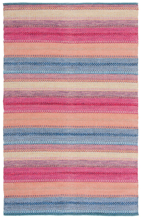 Safavieh Montauk 4'-0" x 6'-0" Rug in Blue / Red