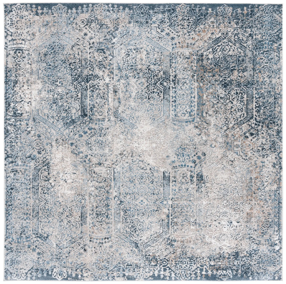 Safavieh Parker 6'-7" x 6'-7" Rug in Blue / Taupe