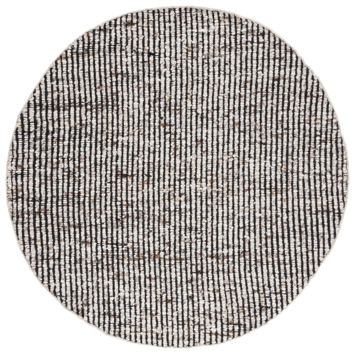Safavieh Natura 6'-0" x 6'-0" Rug in Black / Ivory