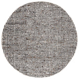 Safavieh Natura 6'-0" x 6'-0" Rug in Black / Ivory