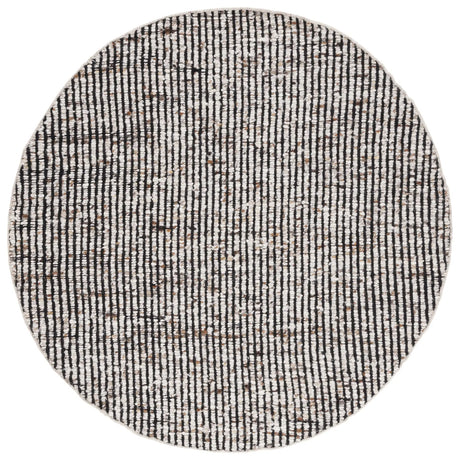 Safavieh Natura 6'-0" x 6'-0" Rug in Black / Ivory