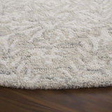 Safavieh Ebony 6'-0" x 6'-0" Rug in Grey / Ivory